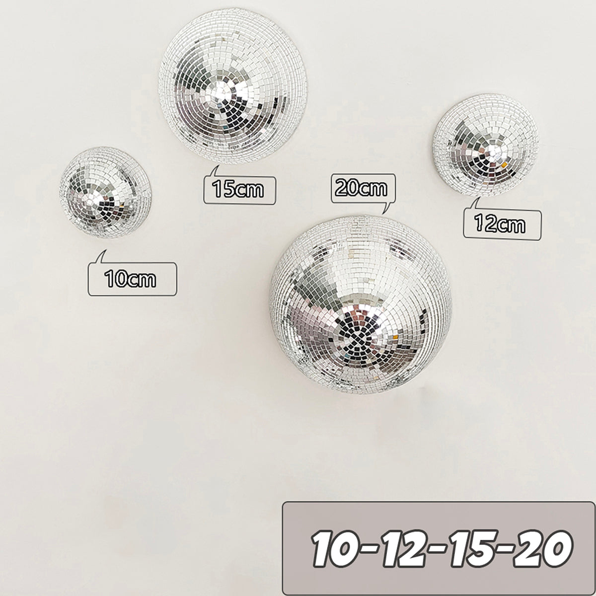 FngJiuyer Wall Disco Ball Mirrored Designs