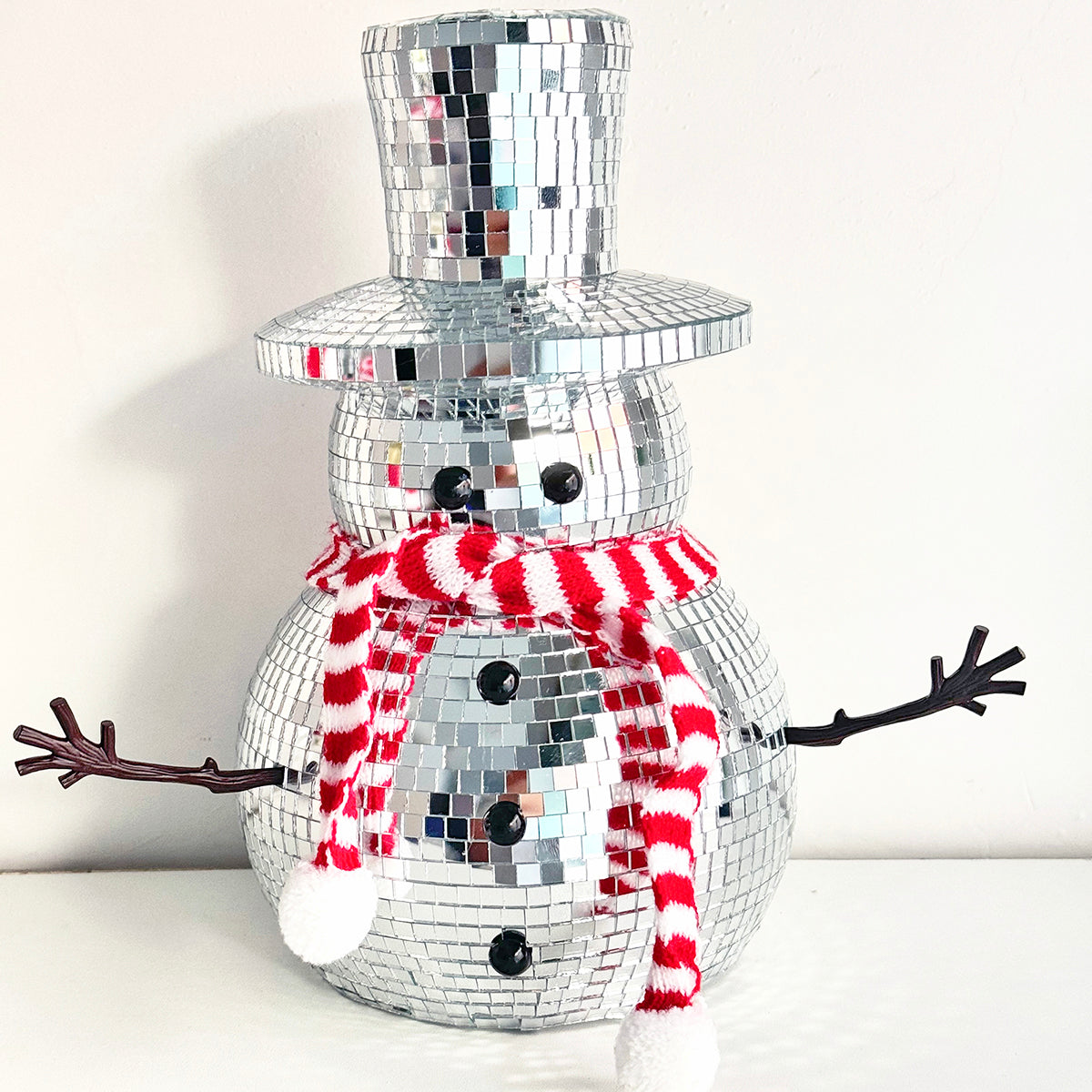 FngJiuyer Snowman Disco Ball Decor-Handmade Christmas Ornaments, Holiday Home Decor