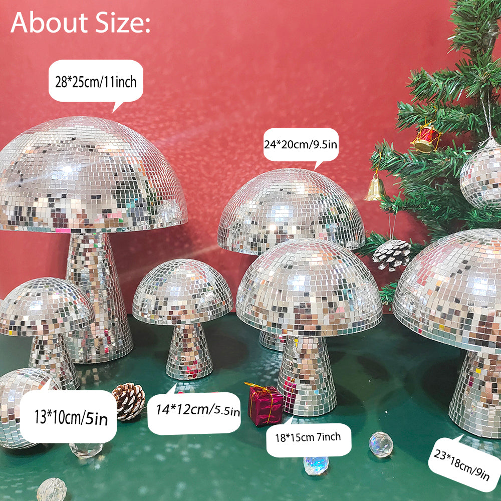 FngJiuyer Mirror Mushroom Disco Ball for Home Decor