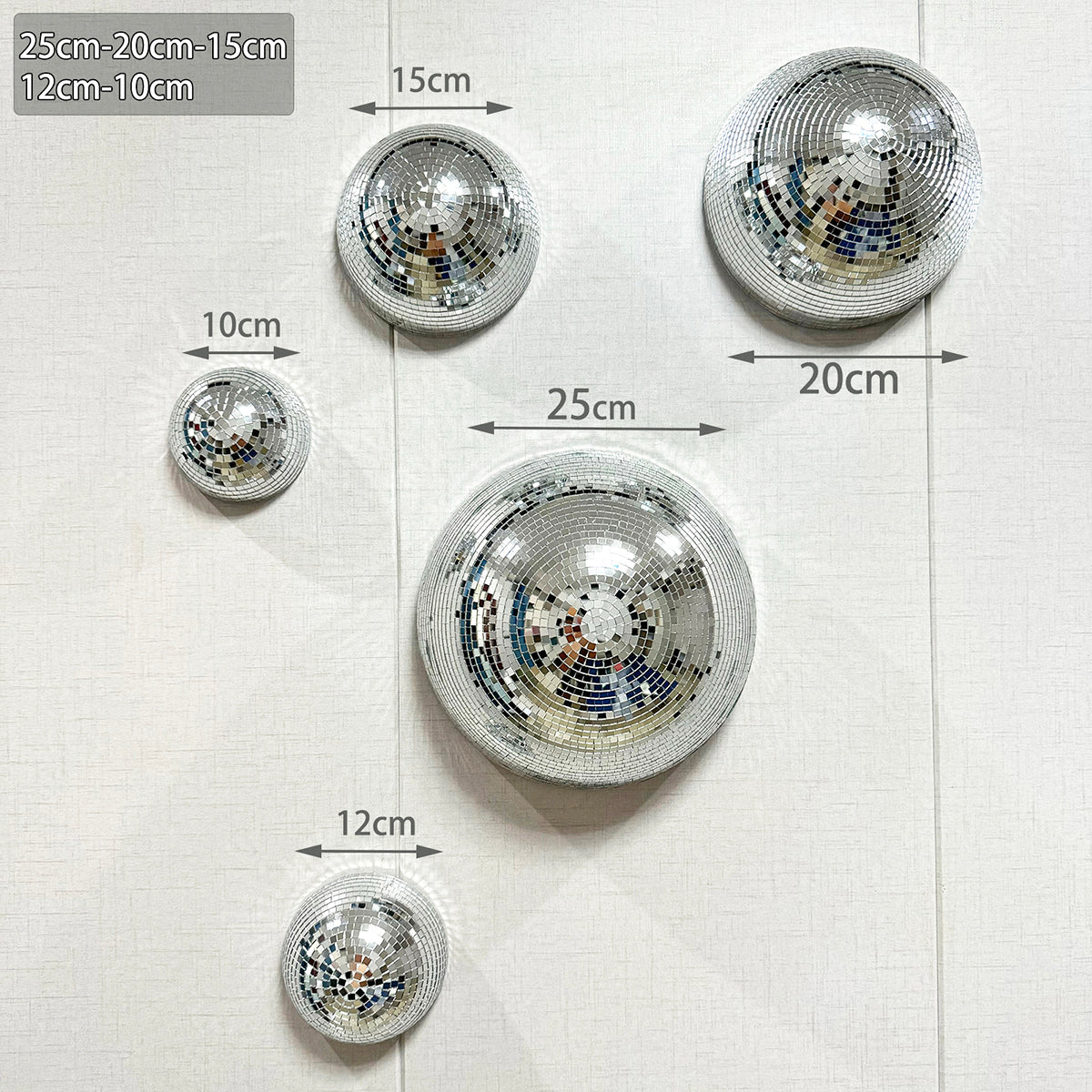 FngJiuyer Wall Disco Ball Mirrored Designs