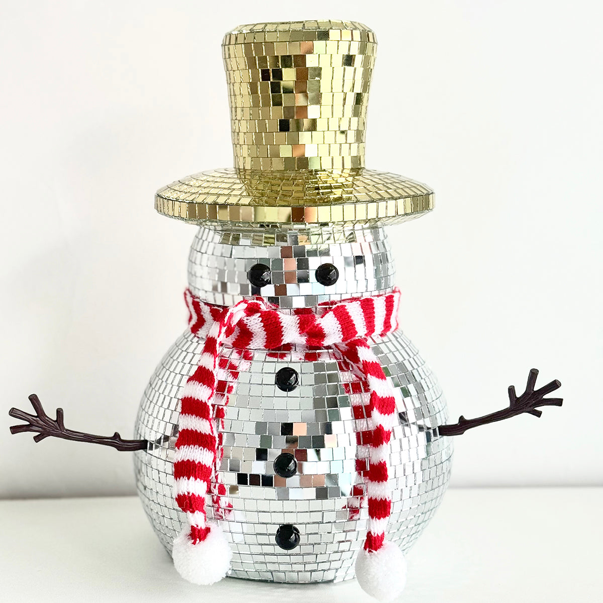 FngJiuyer Snowman Disco Ball Decor-Handmade Christmas Ornaments, Holiday Home Decor