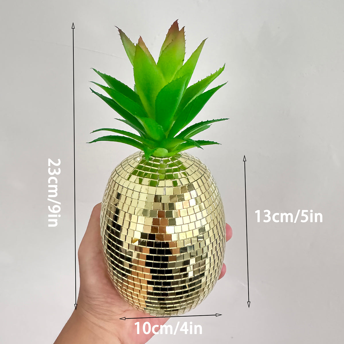 FngJiuyer Disco Pineapple Mirror Table Ornaments