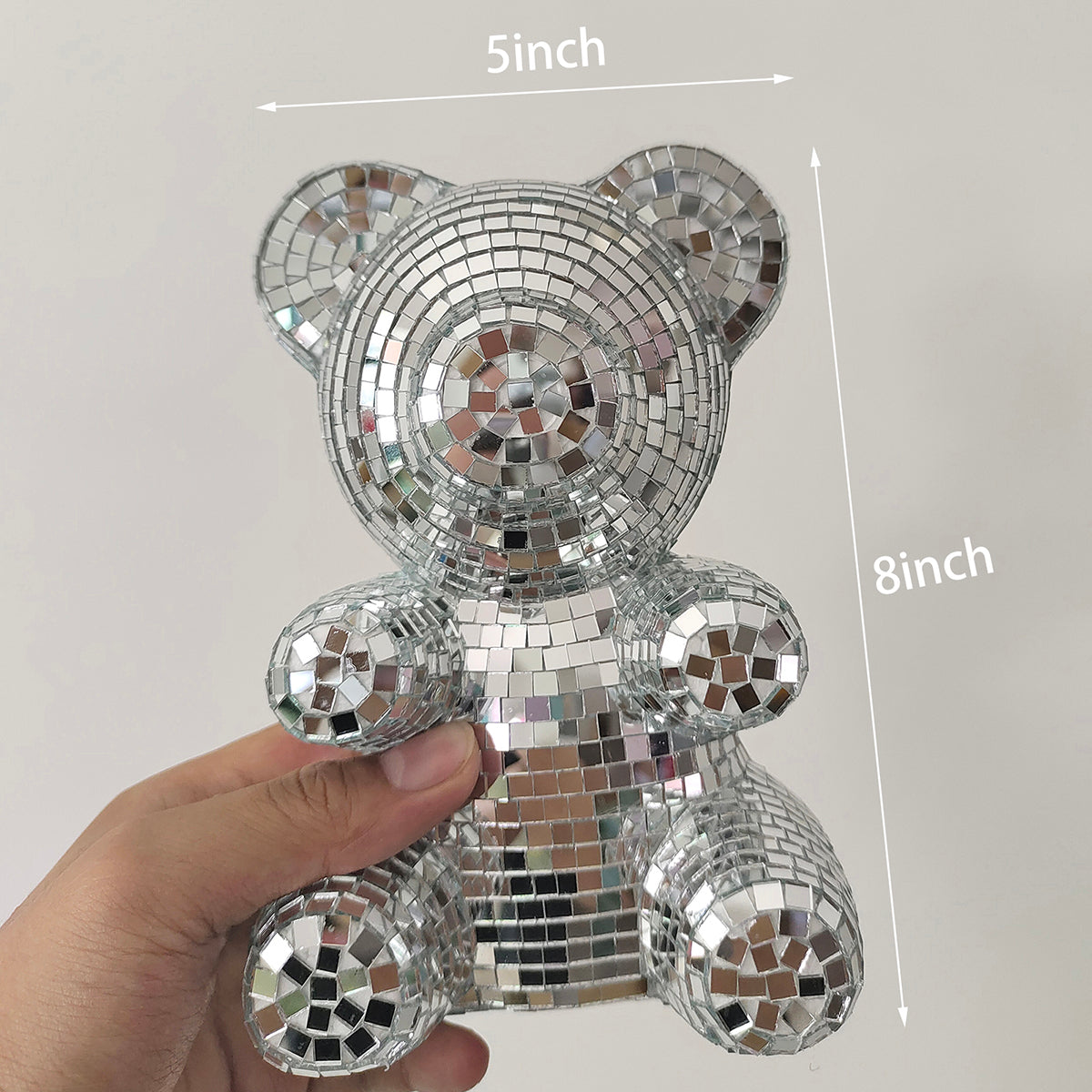 FngJiuyer Bear Disco Ball for bar, Party, Room, Table Decor