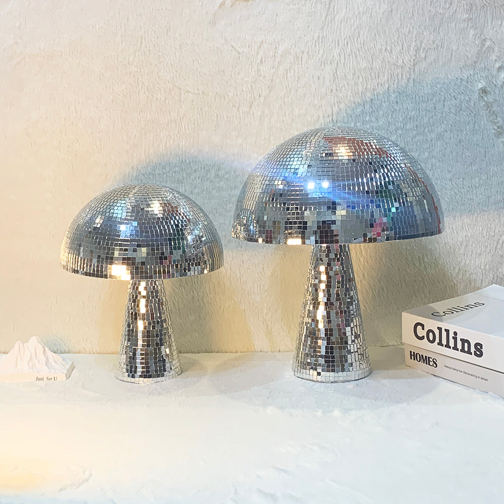 FngJiuyer Mirror Mushroom Disco Ball for Home Decor