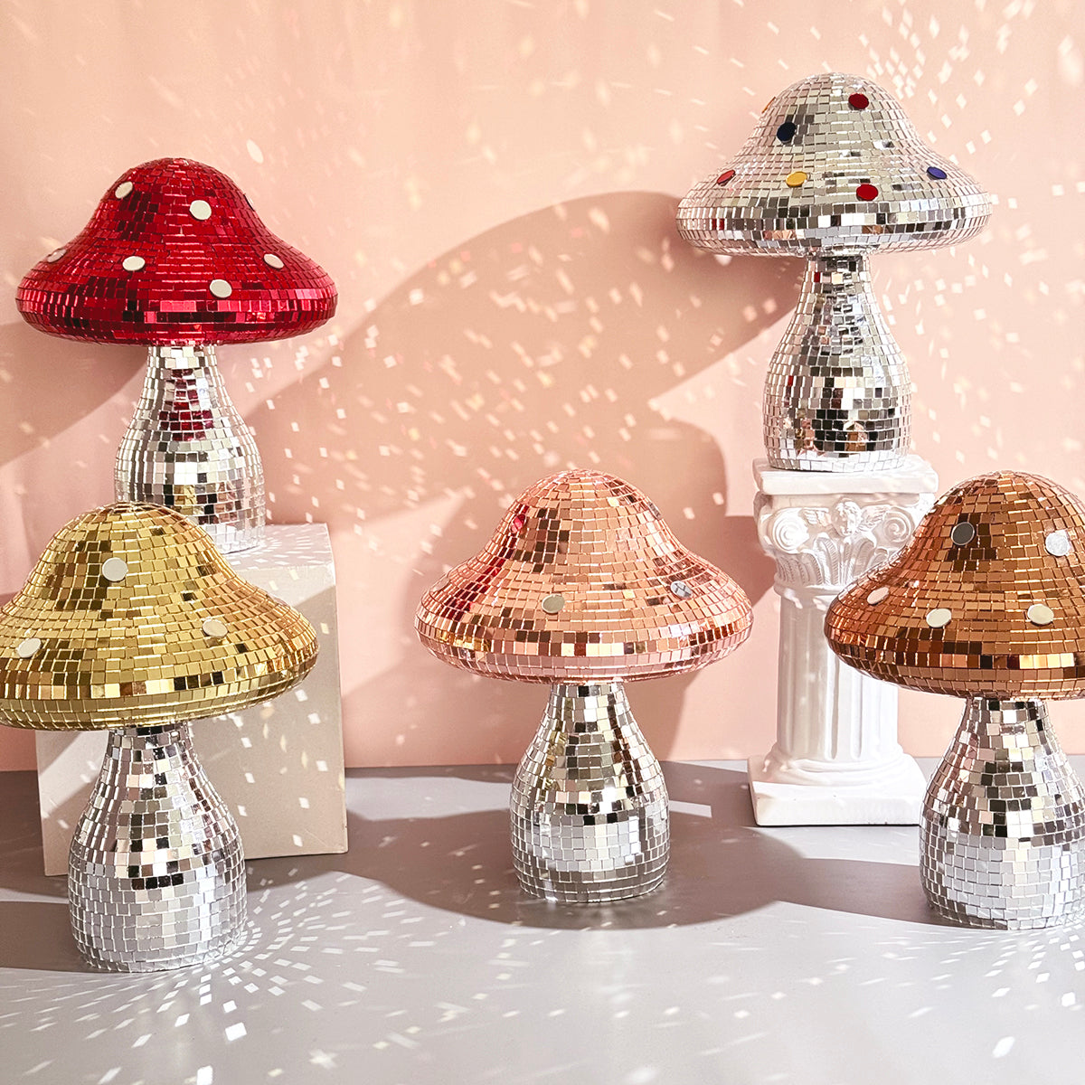 FngJiuyer Dreamy Disco Mushroom Ornament