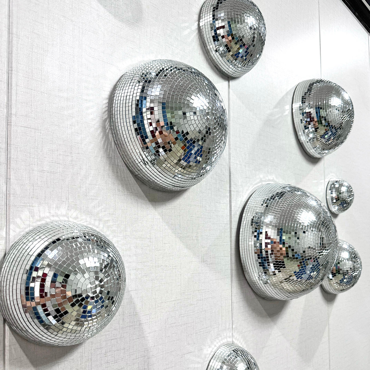 FngJiuyer Wall Disco Ball Mirrored Designs