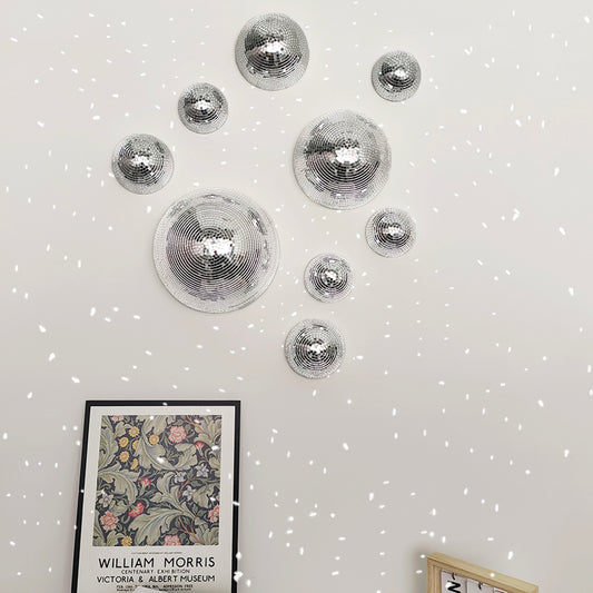 FngJiuyer Wall Disco Ball Mirrored Designs