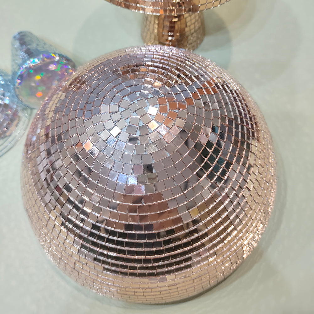 FngJiuyer Mirror Mushroom Disco Ball for Home Decor