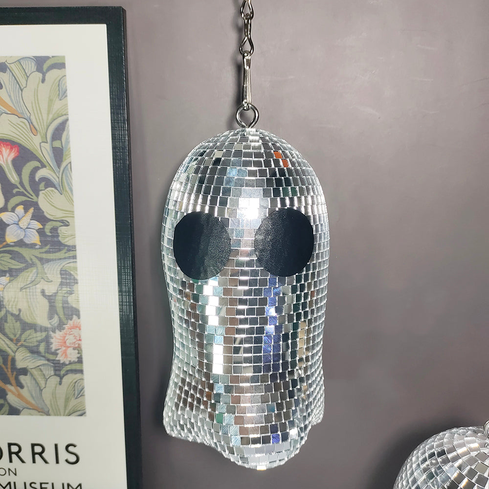 FngJiuyer Disco Ghost Hanging Disco Ball Reflective Party Decor