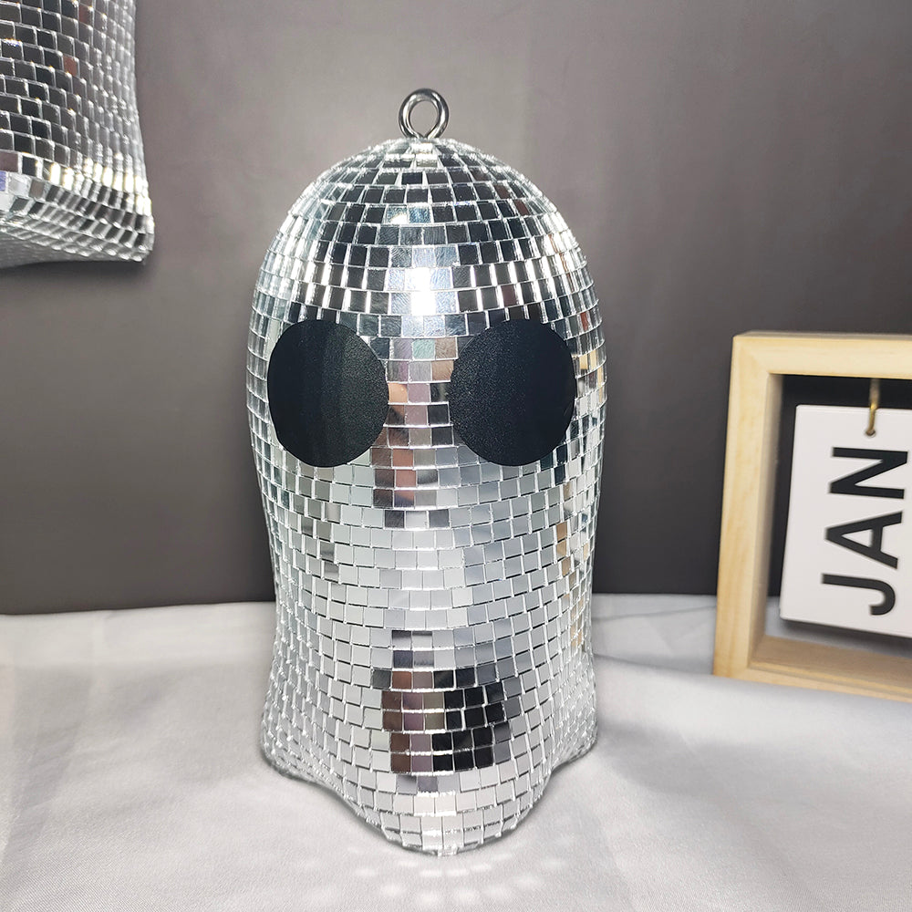 FngJiuyer Disco Ghost Hanging Disco Ball Reflective Party Decor