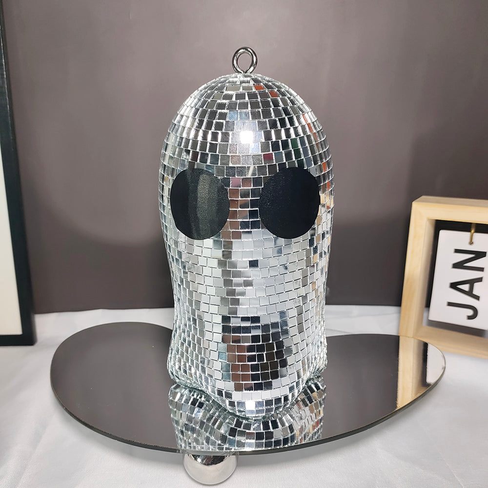 FngJiuyer Disco Ghost Hanging Disco Ball Reflective Party Decor