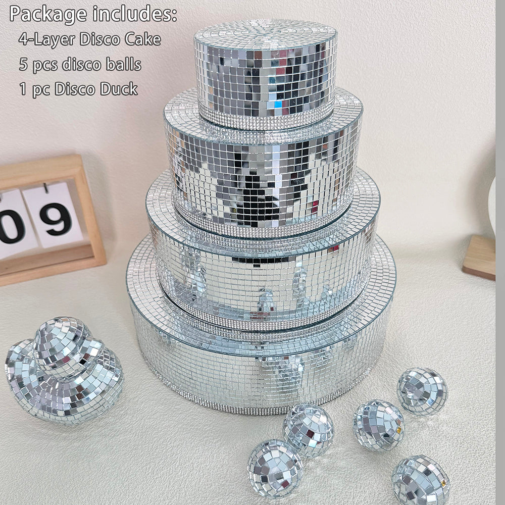 FngJiuyer Disco Cake Handmade for Craft Home,Party,Wedding Projects