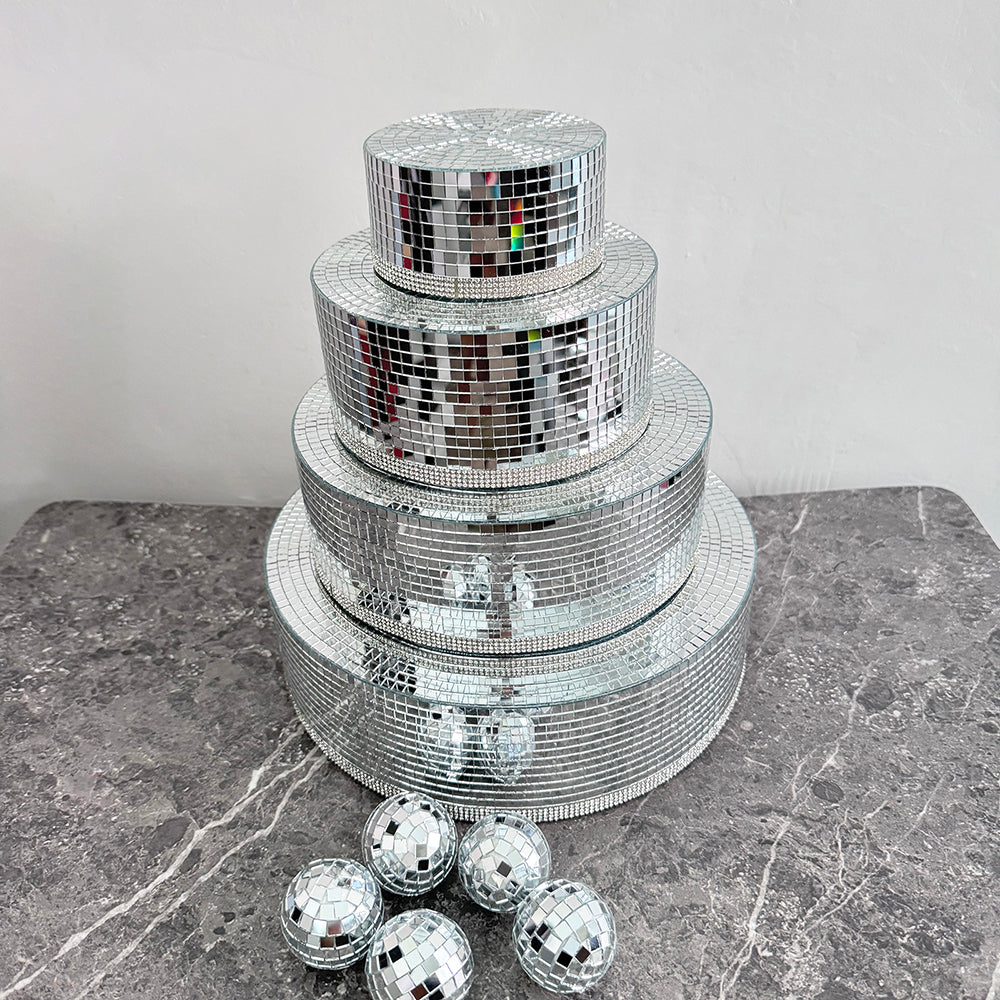 FngJiuyer Disco Cake Handmade for Craft Home,Party,Wedding Projects