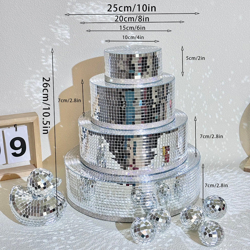 FngJiuyer Disco Cake Handmade for Craft Home,Party,Wedding Projects