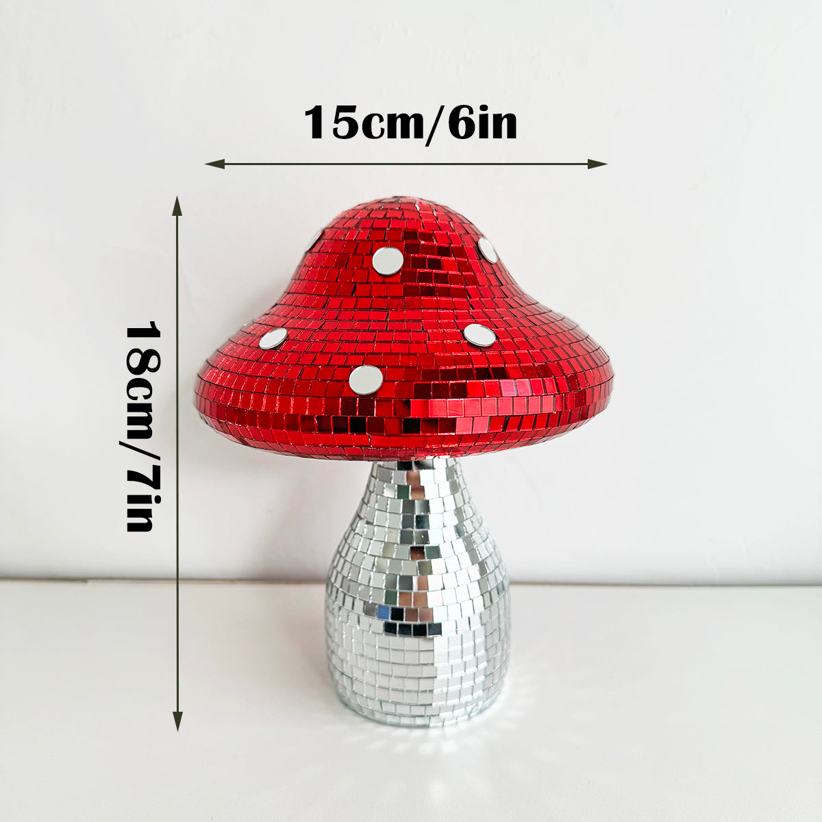 FngJiuyer Dreamy Disco Mushroom Ornament