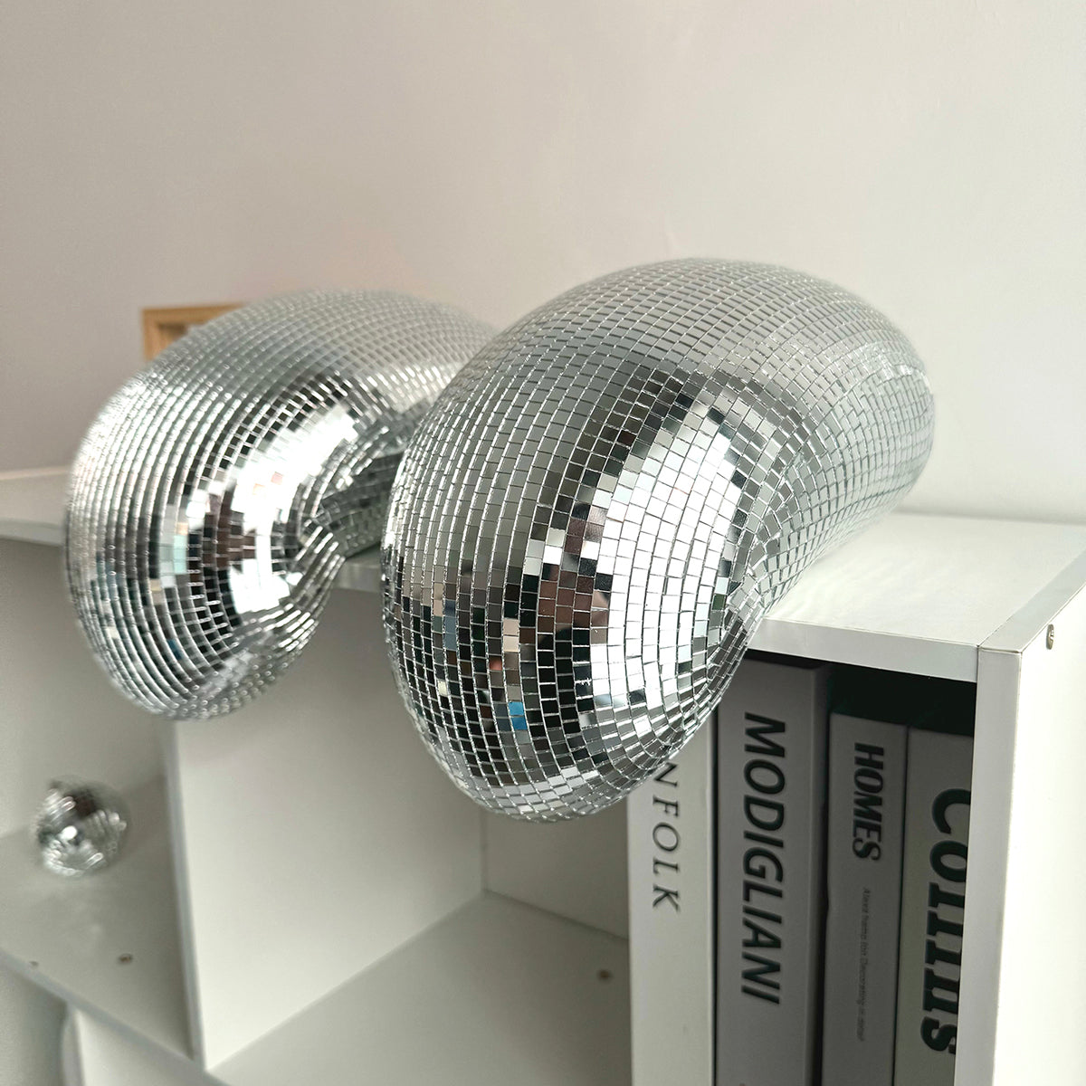 FngJiuyer 11in Melting Disco Ball Aesthetic Room Decor