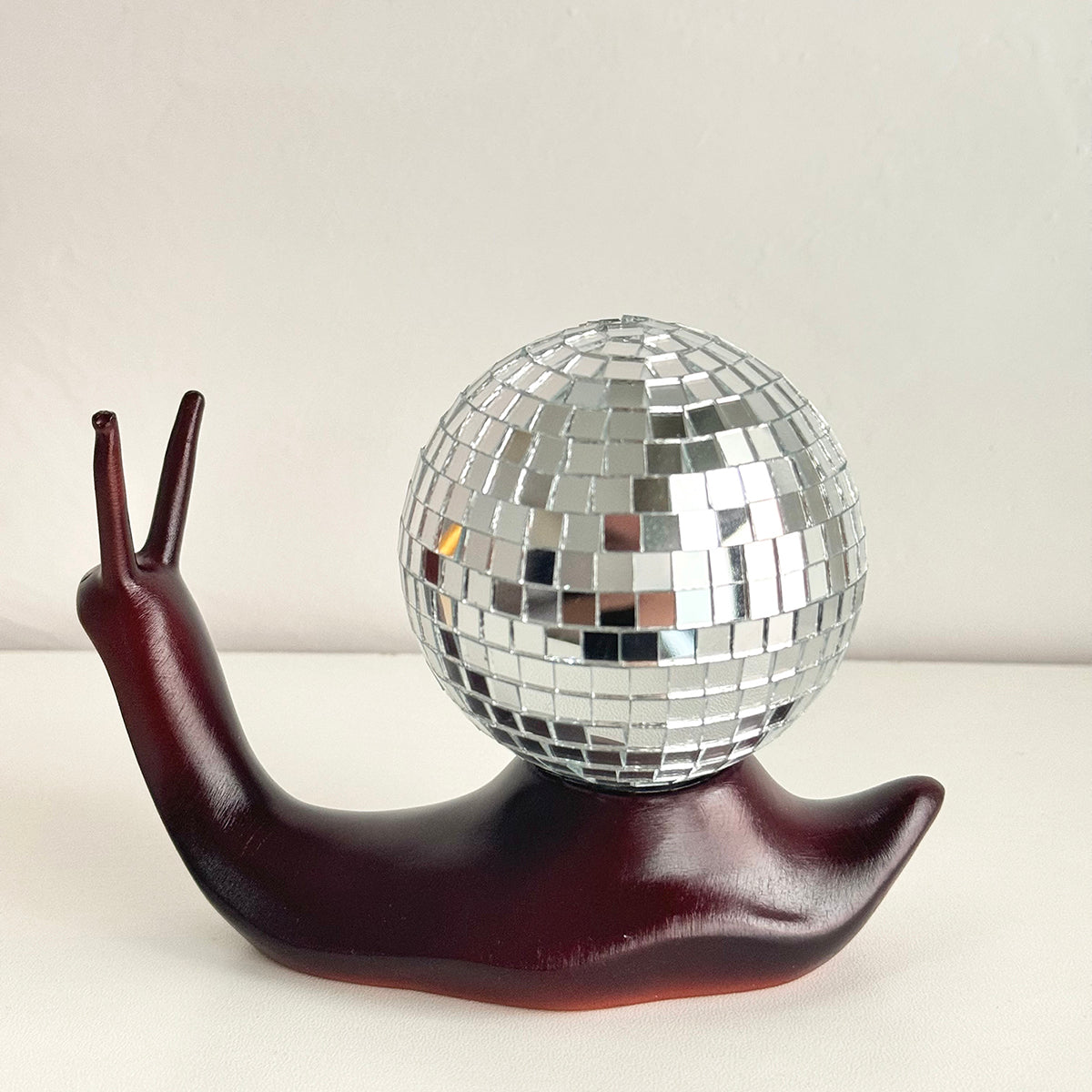 FngJiuyer Disco Snail Miniature Table Decorations Creative Disco Ball